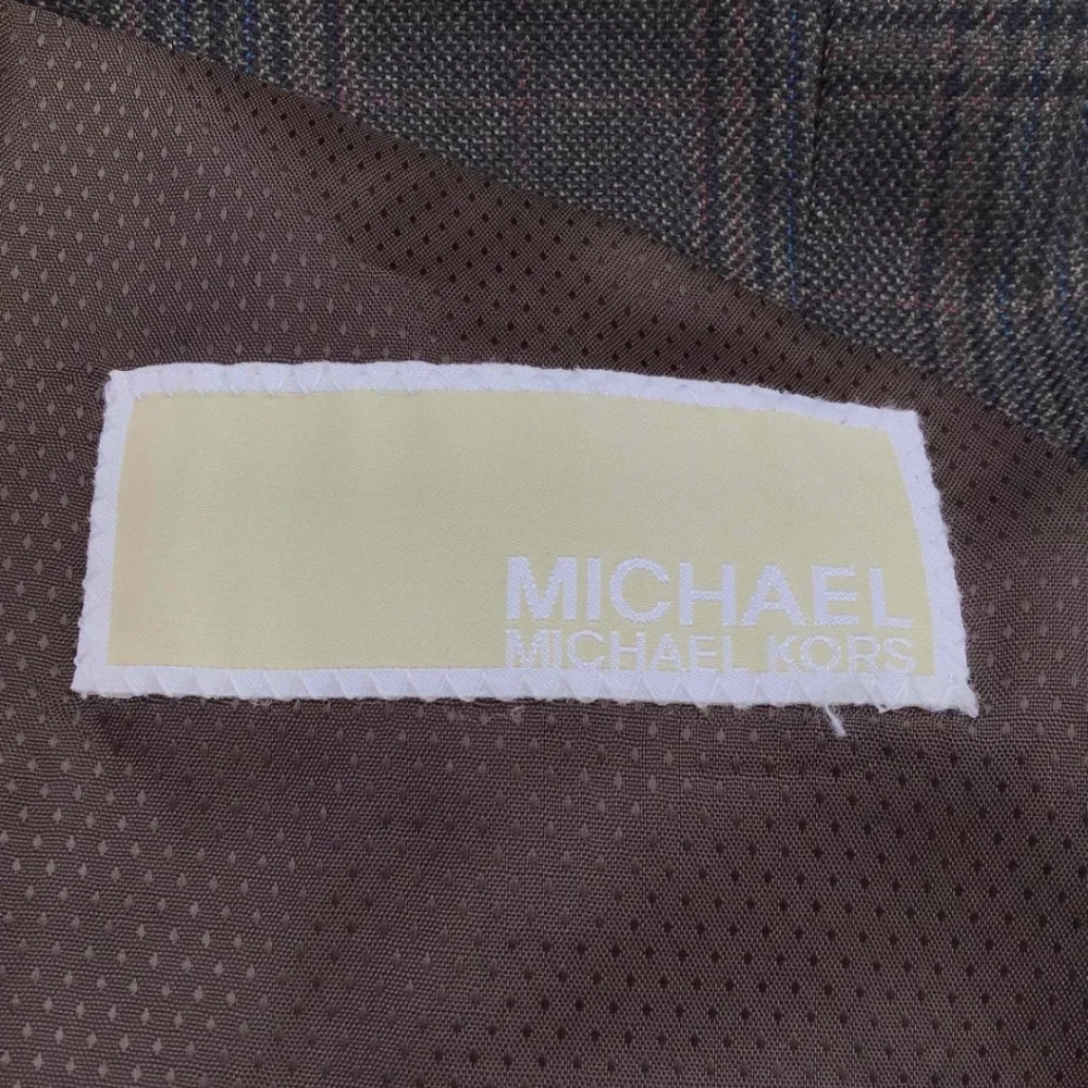 Michael by Michael Kors Men's Green Plaid designer Blazer Size 40R 40 - Picture 4 of 7